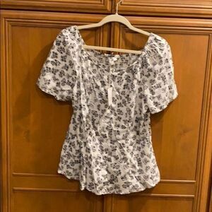 Beachlunchlounge Top Black and White Print